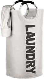 WOOHA 125L Large laundrybasket, Collapsible laundry hamper, Tall Clothes by WOOHA