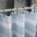Titanker Black Shower Curtain Hooks Rings, Rust-Resistant Metal Double Glide - Image 6