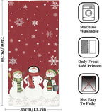 Snowman Hand Towels 28.7 x 13.7 Inch Christmas Bathroom Towels Winter Holiday - Image 2