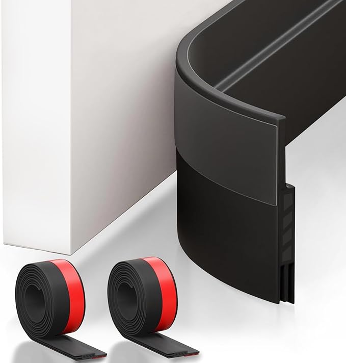Suptikes 2 Pack Door Draft Stopper，Door Sweep by Suptikes