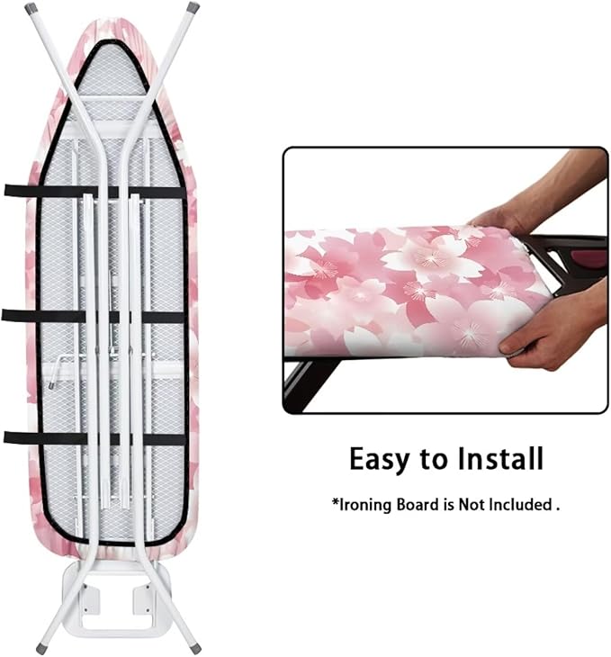 Cherry Blossom Print Ironing Board Cover 15x54 Inch Standard Ironing Board Cover - Image 4