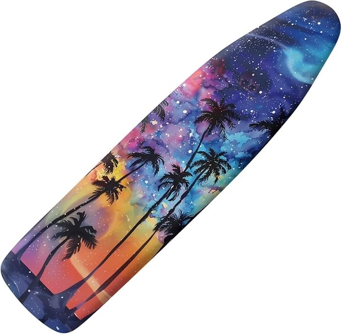 Tropical Palm Tree Ironing Board Cover and Pad Standard Size Padding Decorative by Tongluoye