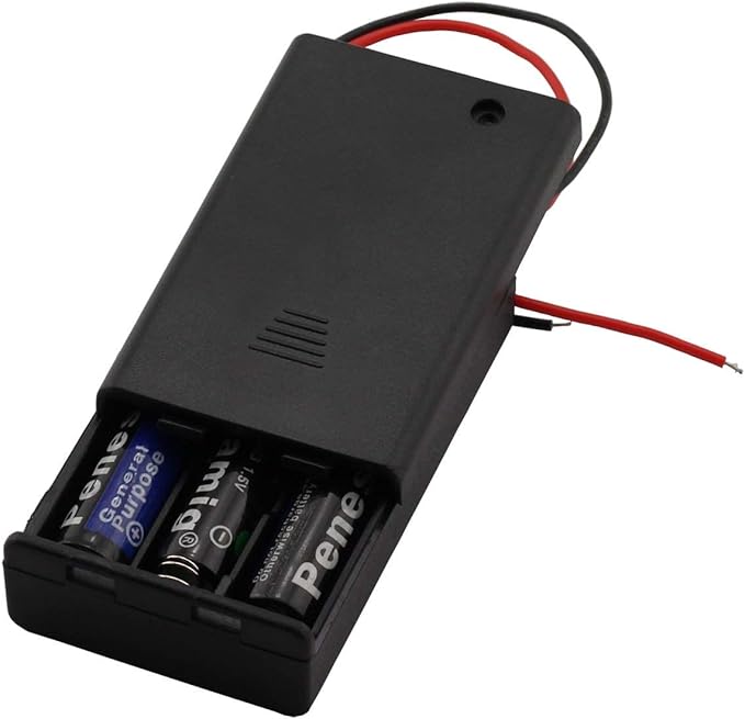 6 Pieces 3 Slots x 1.5V AAA Battery Case Holder Battery Spring Clip Storage Box - Image 4