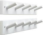 SKOLOO Wooden Wall Mounted Coat Rack, 5 Pegs Bamboo Wall Hook by SKOLOO
