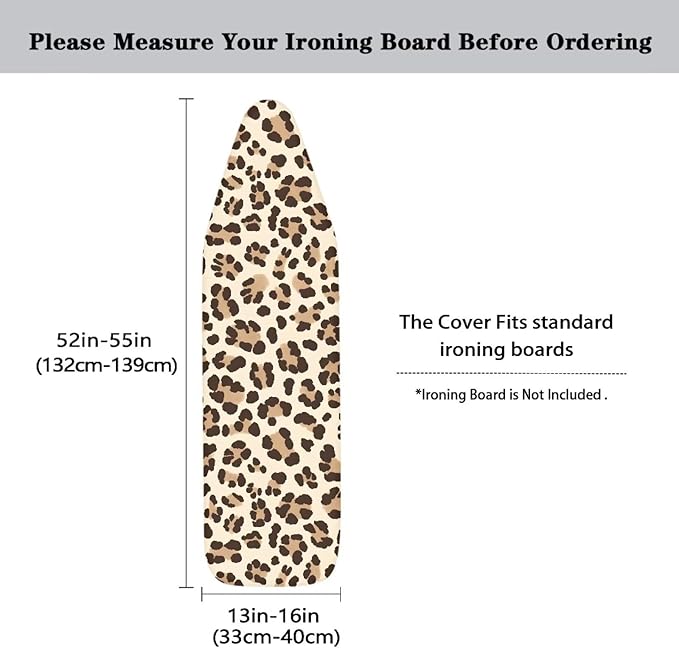 Leopard Ironing Board Cover and Pad Non-Slip Thick Resist Scorching Ironing - Image 5