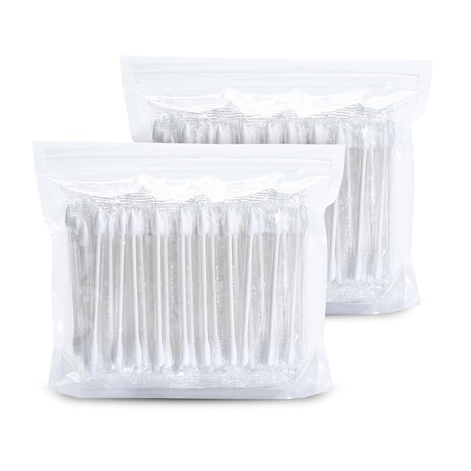 Cotton Swabs, Individually Wrapped Cotton Buds, Beauty Care, Make-up（Round and by KRIZJUES