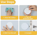 HOME MASTER HARDWARE 5" Wall Protector Round, 5 Pack Doorknob Wall Shield Guard - Image 8