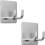 Adhesive Hooks, Razor Holder for Shower, Stick Bathroom Wall Towel Hooks by Yikla