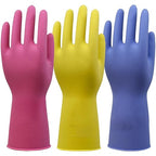 Rubber Kitchen Cleaning Gloves, Reusable Dishwashing Gloves, by SLICKKIT