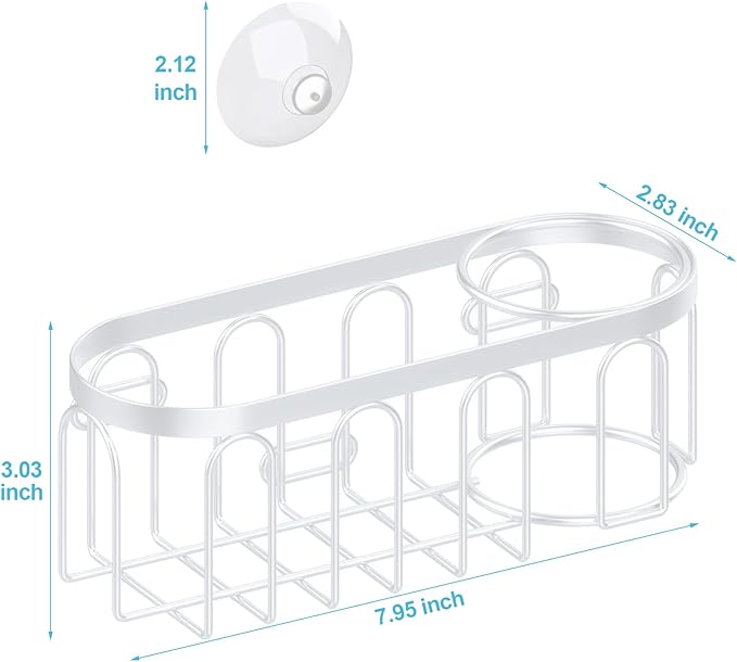 Yazoni 2-in-1 Sponge Holder for Kitchen Sink, Sink Caddy Kitchen Sink Organizer - Image 2