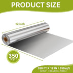 Aluminum Foil Roll, 12in x 350ft Aluminum Foil, Thick Strong Tin Foil - Image 7