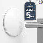 Strongest Home Wall & Door Handle Stopper 3.15" Set 5 Pieces of White Rubber by STRONGESTHOME