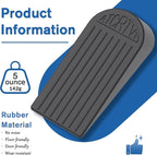 Rubber Small Door Stopper Wedge – 2 Pack Black Door Stoppers Wedge - Image 3