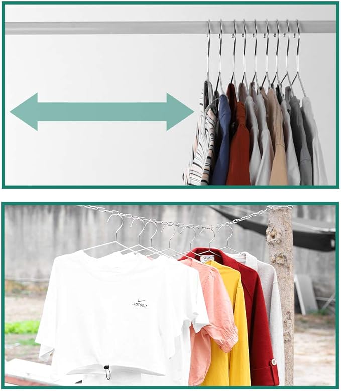 Metal Hangers Clothing Heavy Duty - Image 3