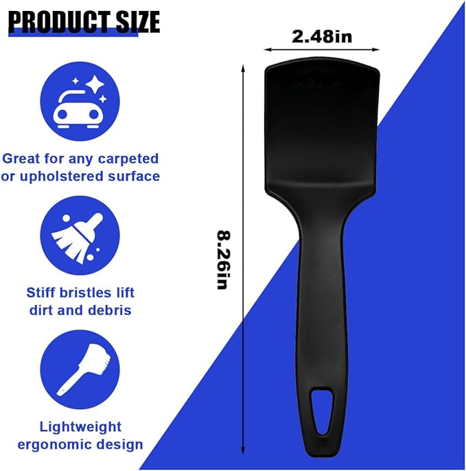 8.3×2.5 Inch Carpet Cleaning Brush, Scrub Brush - Image 2