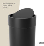 Umbra Touch Trash Can, Small 1.6-Gallon Garbage Bin - Image 5
