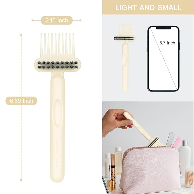 RHOS 2-in-1 Hair Brush Cleaner Tool, Comb Cleaner - Image 3