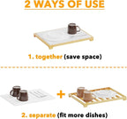 SpaceAid Bamboo Rack Dish Pad, Instant Dry Diatomaceous Earth Mat - Image 5