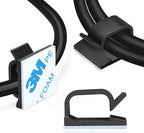 XHF 3/4” Adhesive Cable Wire Clips Black120pcs, Cable Staples Outdoor Cable by XHF