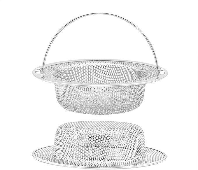 2 Pack Premium 304 Stainless Steel Kitchen Sink Strainer - Image 7