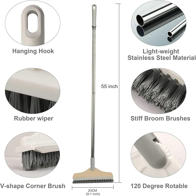 2 in 1 Floor Brush Scrubber - Image 3