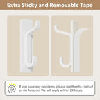 pickpiff Wall Hooks for Coat and Towel: 13LB Adhesive Door Hanger Stick on - Image 3