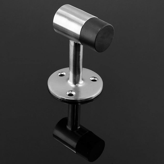 3 Inch / 75mm Heavy Duty Floor Stop, Door Stopper Stainless Steel Brushed Nickel - Image 5