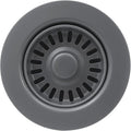 3-1/2 Inch Polymer Urban Gray Sink Drain Assembly by EADOT