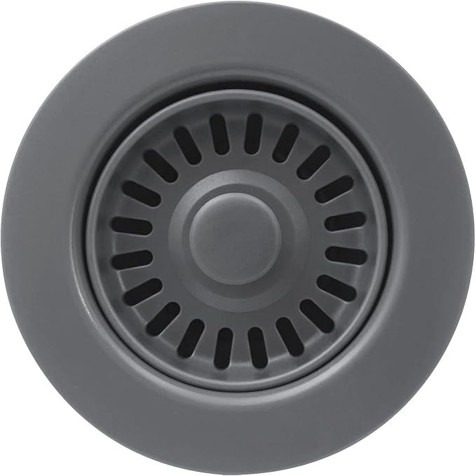 3-1/2 Inch Polymer Urban Gray Sink Drain Assembly by EADOT