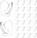 24 Pieces Small Seamless Clear Adhesive Wall Hooks by IAXSEE