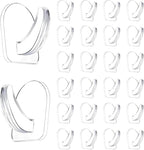 24 Pieces Small Seamless Clear Adhesive Wall Hooks by IAXSEE