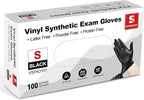 Schneider Vinyl Synthetic Exam Gloves, 4 Mil, Latex Free Disposable Gloves - Image 2