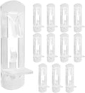 Biaungdo 12 Pcs Plastic Locking Shelf Support Pegs, 5mm Clear Cabinet Shelf by Biaungdo