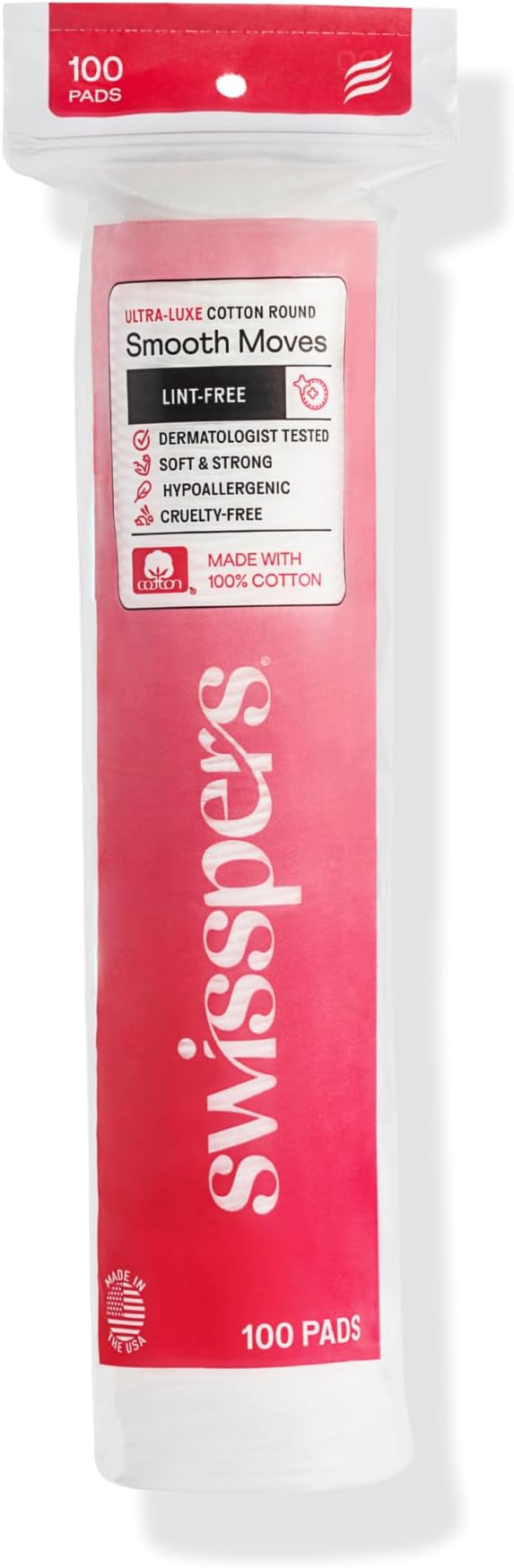 Swisspers Smooth Moves Ultra-Luxe Premium Cotton Rounds by Swisspers