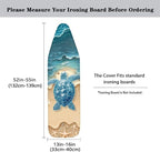 Turtle Iron Board Cover Non Stick Scorch Ironing Board Covers, Art Beach Print - Image 5