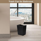 SEHERTIWY Wood Trash Can, Farmhouse Wastebasket Bin - Image 6