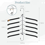 Clothes Hangers Space Saving Shirt Organizer, Non Slip Multi Shirt Hangers - Image 7