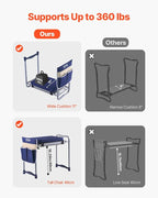VEVOR Large Folding Garden Kneeler and Seat Heavy Duty, Widened 10" EVA Foam Pad, Portable Garden Stool with Tool Bags, Gardening Bench to Relieve Knee & Back Pain, Gifts for Seniors, Women, Parents - Image 6