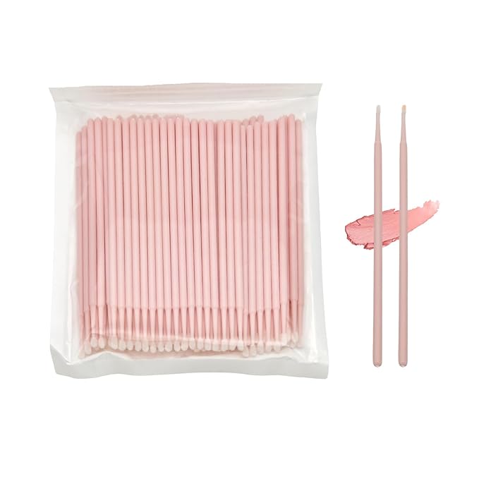 100-Pack Micro Cotton Swabs for Eyelash Extensions | 2mm Cotton Tip Applicators by Ksvsonrvi