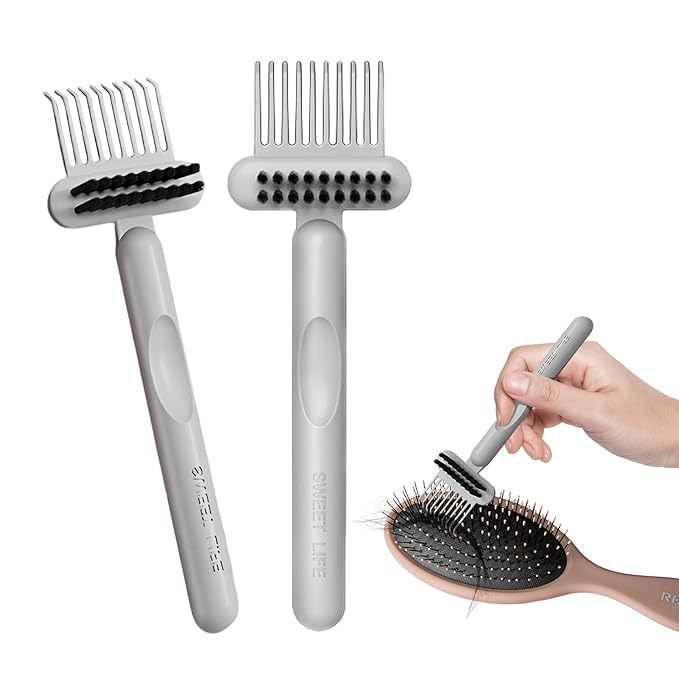 RHOS Hair Brush Cleaning Tool, 2-in-1 High-toughness Cleaning Claws and by RHOS