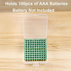 PNGKNYOCN Battery Holder Storage Box, AAA Batteries Portable Organizer Box - Image 5