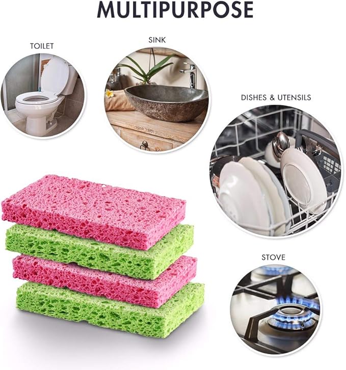 SCRUBIT Cleaning Scrub Sponges, Non-Scratch Kitchen Sponges - Image 7