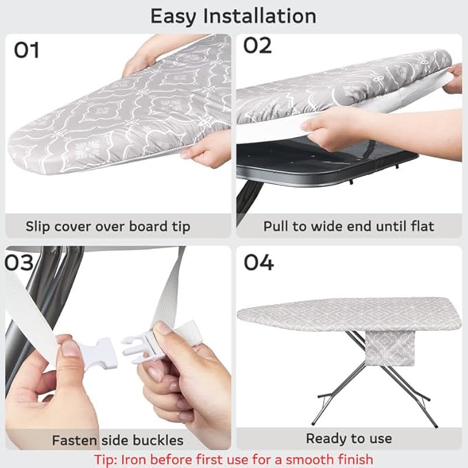 FIOBEE Ironing Board Cover and Pad Extra Thick Iron Board Pad - Image 7