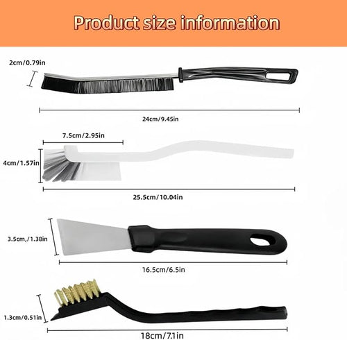19Pcs Crevice Cleaning Brush Set, Hard Bristle Cleaning Brush，Multi Purpose Gap - Image 2