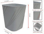 DAJITRE Small Plastic Trash Can Wastebasket Recycling Bin - Image 6