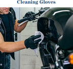 YKANG Black Disposable Nitrile Gloves, Latex Free Disposable Gloves 100 PCS - Image 3