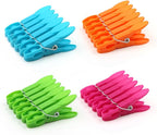 Colorful Plastic Clothespins, Heavy Duty Laundry Clothes Pins Clips by Peoin