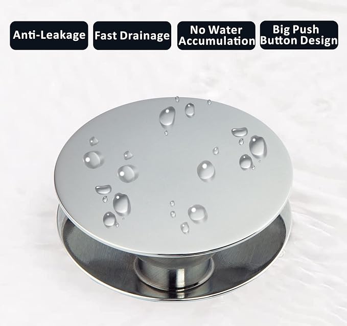 Artiwell Universal Bathroom Sink Drain Stopper, Fits Most Pop-Up Drains - Image 5