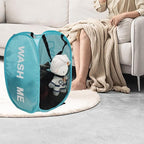 2Pack Collapsible Laundry Baskets Pop Up Laundry Hamper Mesh Storage Bins - Image 5