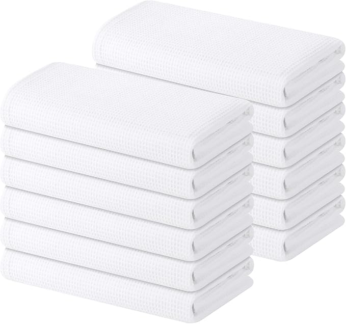 Homaxy 100% Cotton Waffle Weave Kitchen Towels by Homaxy